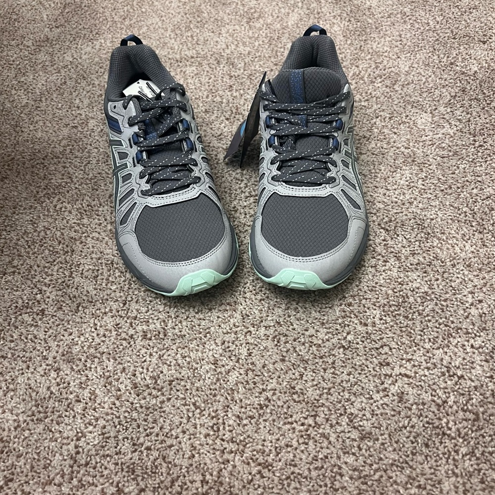 Oasis Gray and Blue Athletic Shoes for Women